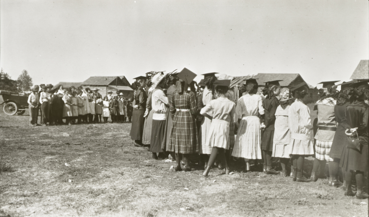 Flathead Schoolchildren at Flag Raising Ceremony, September 19, 1913. Photograph by Joseph Dixon. Courtesy of the Mathers Museum of World Cultures, Wanamaker Collection, Indiana University, Bloomington, I.N., W-4421.